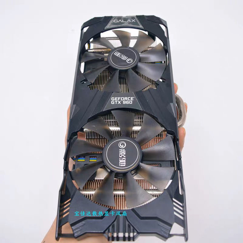 Yingchi GTX1060 สีดําทั่วไป GTX950 960 970 สีดํากราฟิกการ์ดทั่วไปฮีทซิงค์พัดลมการ์ดกราฟิก