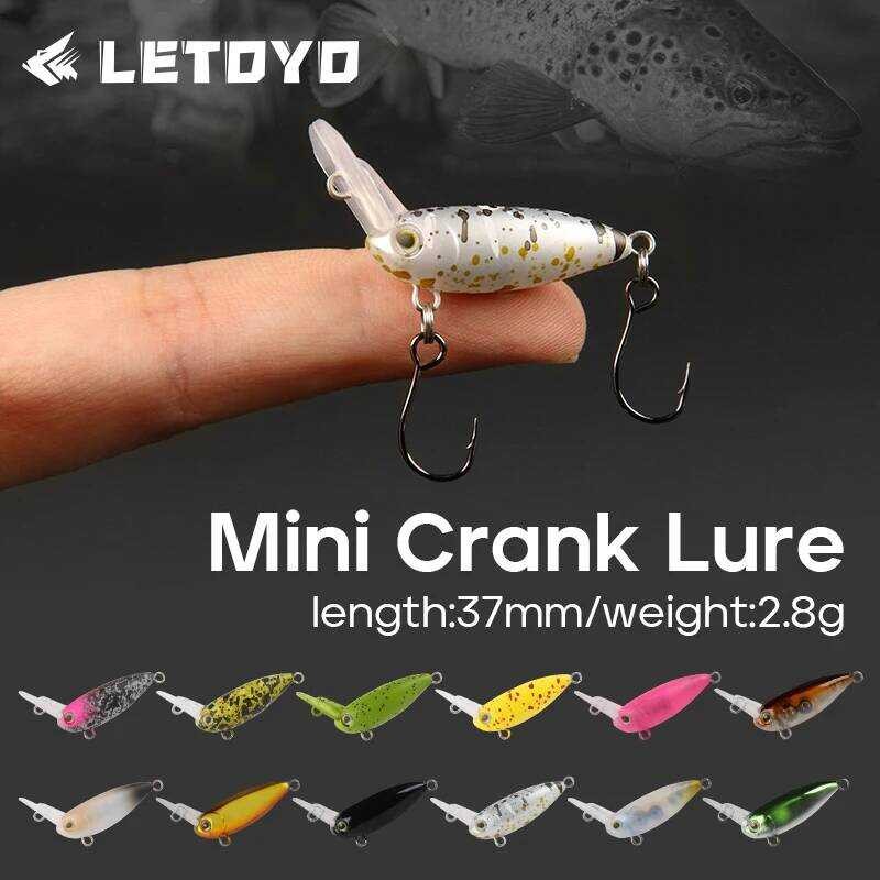 LETOYO 2.8G/37Mm MINI Crank Lure ว่ายน้ําเต็มรูปแบบชั้น Inverted แผ่นลิ้น Crank ได้อย่างรวดเร็ว Sin