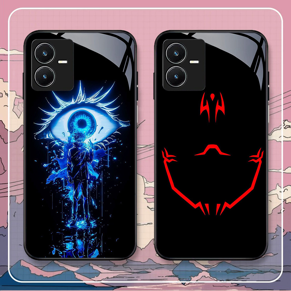 NA-43 Jujutsu Kaisen HD Softcase Glossy Glass สําหรับ VIVO Y22 Y35 Y75 Y28 Y22S V25 Y55 iQOO Z6
