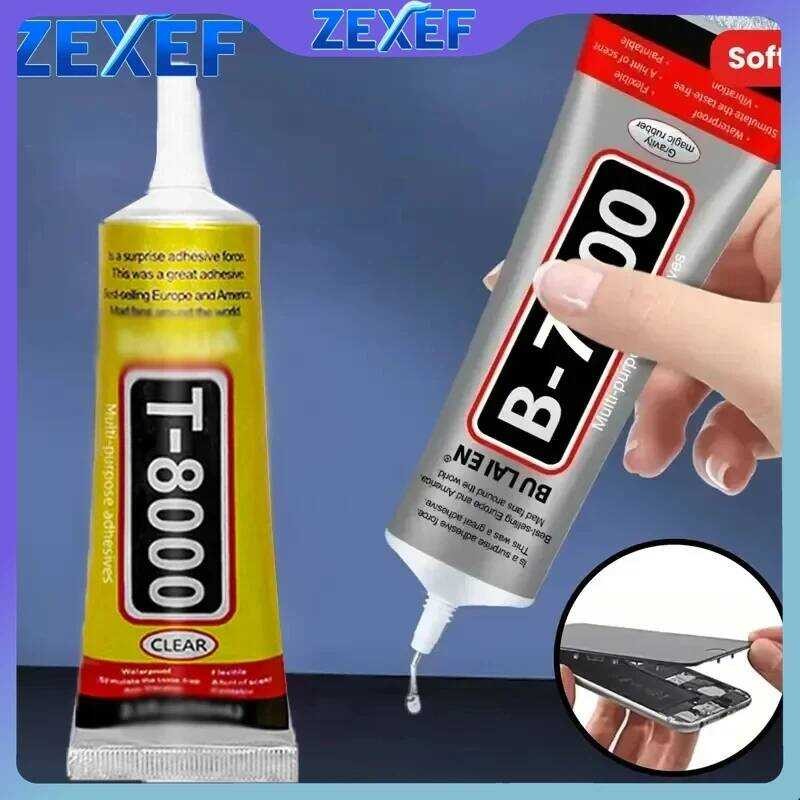 15/50/110 มล. ZEXEF B-7000 กาวใสซ่อมโทรศัพท์ แก้วพลาสติก DIY T-7000 กาว