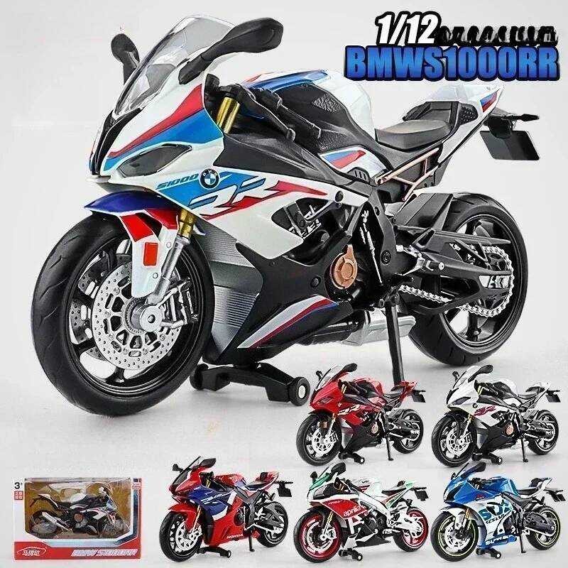 1:12 S1000rr Rsv4 Rr1000 CBR 1000Rr-R Suzuki Gsx-R1000r Yamaha Yzf-R1m Zx-6R Race Model Simulation