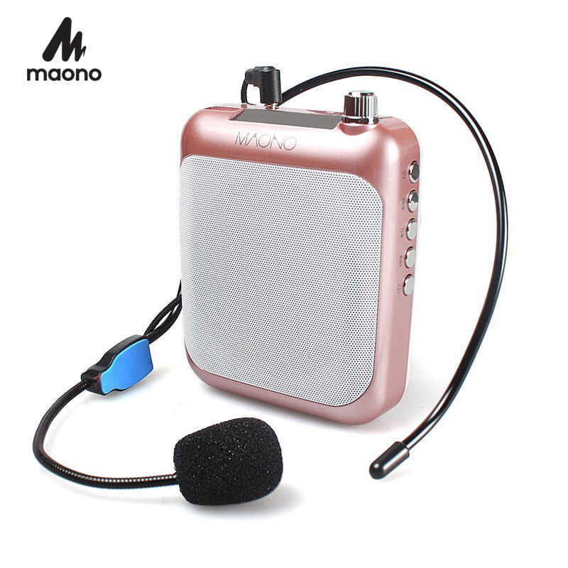 MAONO Voice Amplifier ไมค์อัดเสียง Portable Professional Teacher Microphone With FM Rep