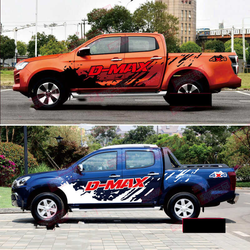 1คู่ ISUZU DMAX D-Max สติ๊กเกอร์ สติ๊กเกอร์ลายโคลน สติ๊กเกอร