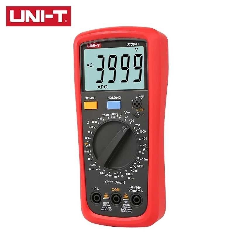 ❤ Ut39a Uni-T Ut39c Ut39e + มัลติมิเตอร์แบบดิจิทัลช่วงอัตโนมั