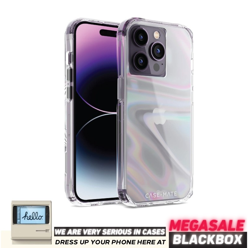 Case Mate Phone Case Cover Casing Phone Soap Bubble for IP 14 / IP 14 Plus / IP 14 Pro / IP 14 Pro