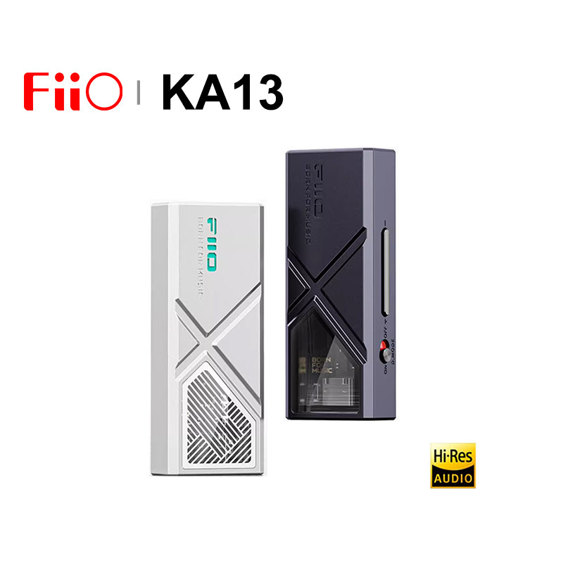 Fiio KA13 เครื่องขยายเสียงหูฟัง USB DAC AMP CS43131 SGM8262 ชิป Hi-Res 3.5+4.4 มม. 550mW