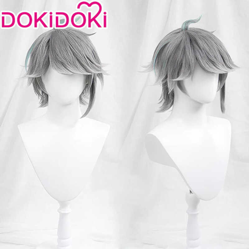 สต็อก Alhaitham Wigs เกม Genshin ผลกระทบ Wigs Dokidoki คอสเพลย์ Sumeru Wigs