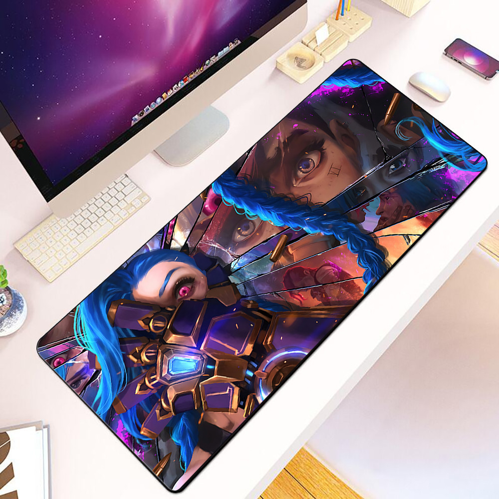 L-leagues of Legends เกม LOL Mousepad การพิมพ์คอมพิวเตอร์ Gamers ล็อคขอบแผ่นรองเมาส์กันลื่น XXL90x4