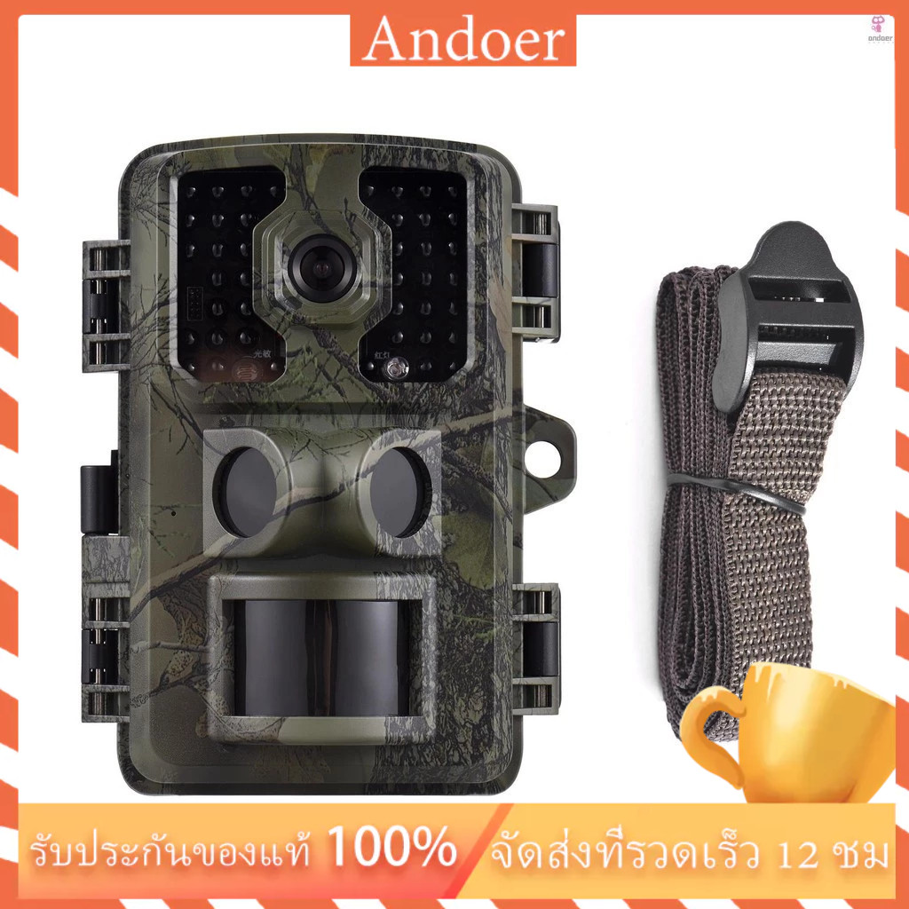 กล้อง 4K Trail 16MP Wildlife Scouting กล้องติดตามกล้อง 2.0 นิ้ว TFT หน้าจอสี PIR Sensors 0.5s เวลาท