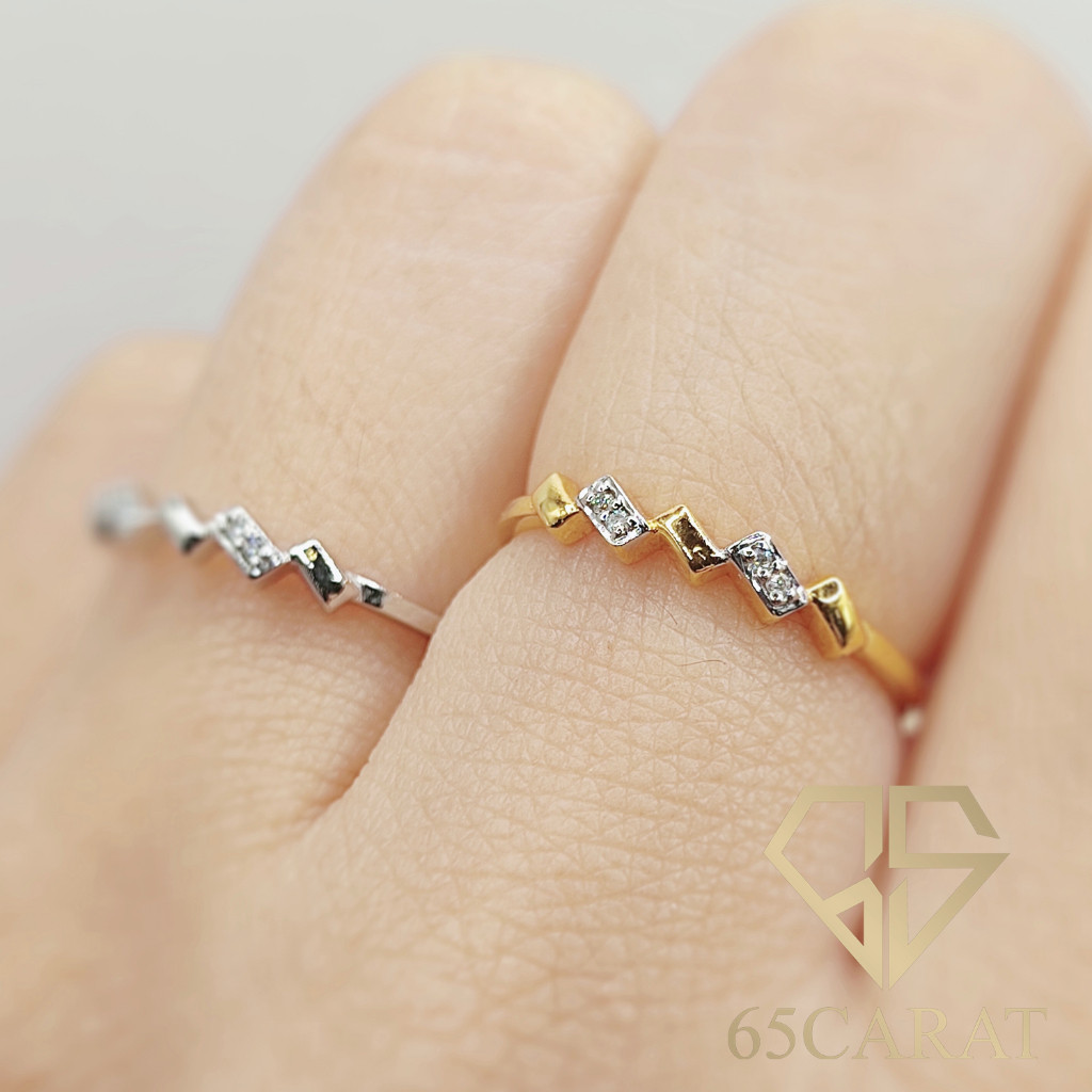 65Carat - แหวนเพชรแท้ เพชรน้ำ100 น้ำหนัก2ตัง รหัสR107