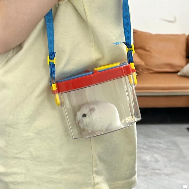 Hamster Take-Out Cage สำหรับ Summer Pet Pet Take-Out Box สำหรับสายรัดแบบพกพาสายโปร่งใส
