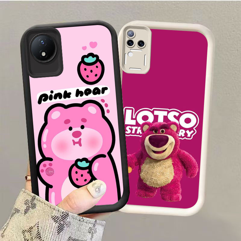 YZ-110 สตรอเบอร์รี่หมีสวยมากสําหรับ VIVO T4 V30 V30E Y02a Y02t Y29 V50 Y02 Pro 5G