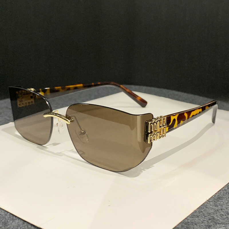 แว่นกันแดด Mujia Y2K Frameless Square สไตล์ STREET HIGH-END เหมาะสำหรับผู้หญิง