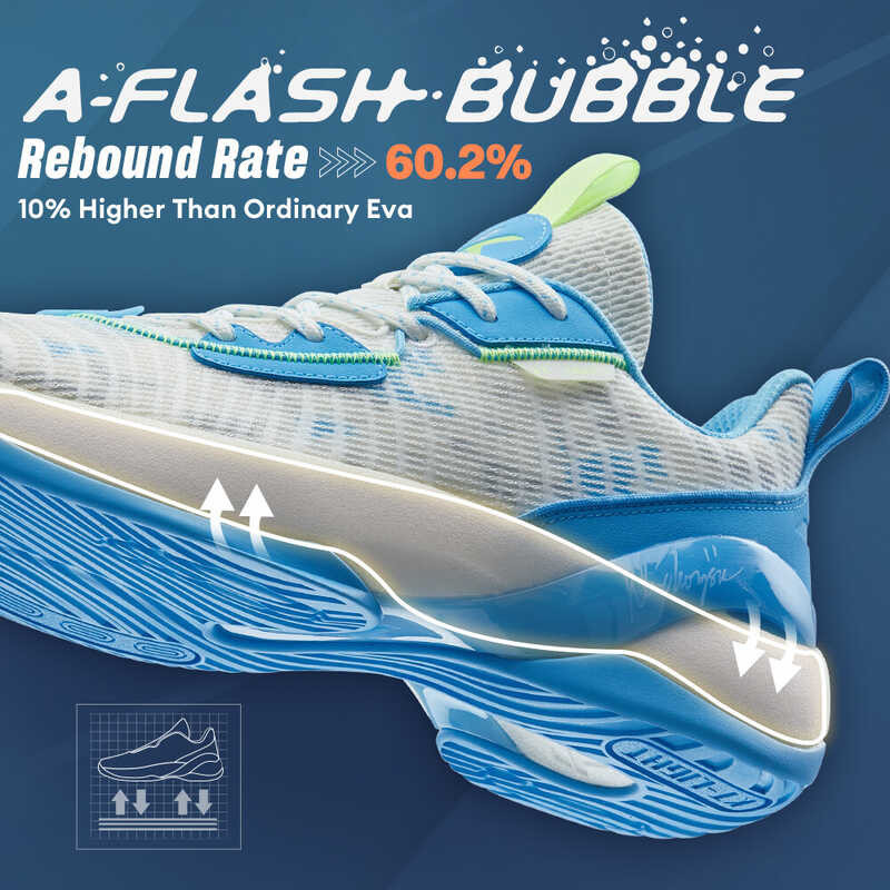 ❤ Klay Thompson | ANTA KT Light Cavalry 7 Men Squeaky Basketball Shoes 1124A1606 Leigt Officia
