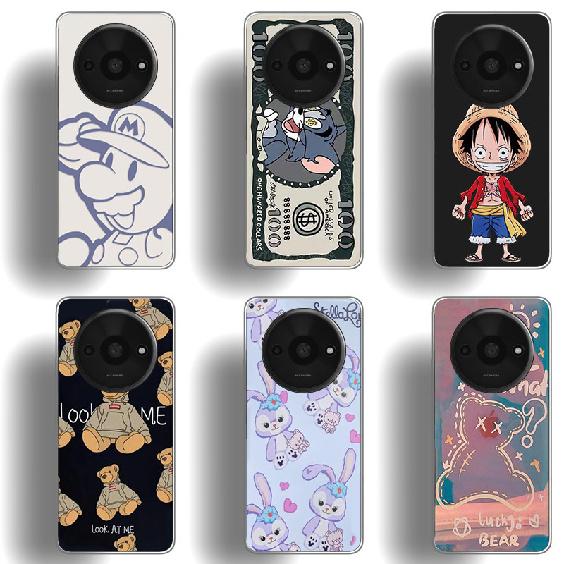 เหมาะสําหรับ Xiaomi redmi A3x note13r note13r pro redmi a3 เคสโทรศัพท์ TPU นิ่มปุ่มเคลือบด้วยไฟฟ้าเปลือกป้องกันดูดซับแรงกระแทก
