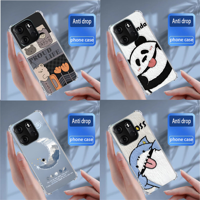 เคสสําหรับ Tecno Spark GO 2023/POP 7 PRO/SMART 7/POP 7 ซิลิโคนอ่อนนุ่ม TPU ปลอกเคสโทรศัพท์ฝาครอบ
