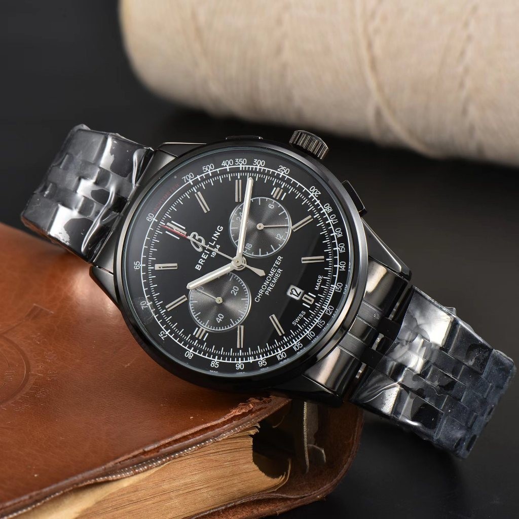 Breitling Century Elf Quartz Movement นาฬิกาผู้ชาย Rui นาฬิกาสแตนเลสสตีลสายสแตนเลส 2