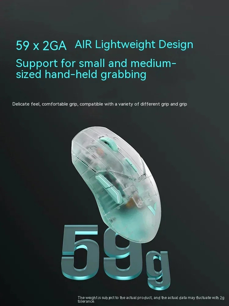 เมาส์ไร้สาย Rapoo Vt9air 2โหมด USB 2.4G พร้อม4K เมาส์สำหรับเล่น