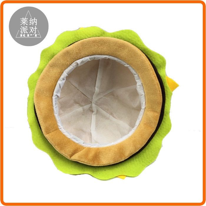 Lena Party Burger Hat ของขวัญส่งเสริมการขาย Douyin Little Red Book Burger Man Hat ที่ตลกและน่ารัก