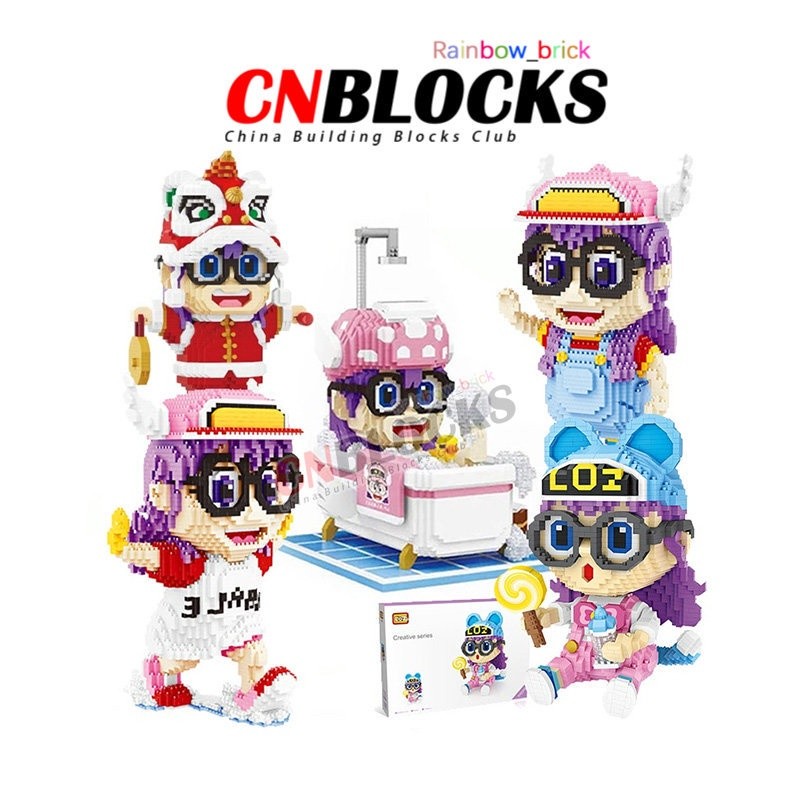 【2500+/PCS】โมเดลหุ่นยนต์ตัวต่อนาโน อาราเล่ Dr.SLUMP ของเล่นสร้างสรรค์ ของขวัญ สําหรับเด็กผู้หญิง DI