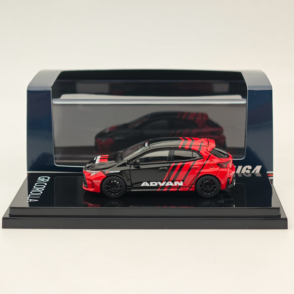 Hobby Japan 1:64 สําหรับ GR COROLLA RZ Yokohama Advan Color HJ641067AV Diecast Models Car Collection