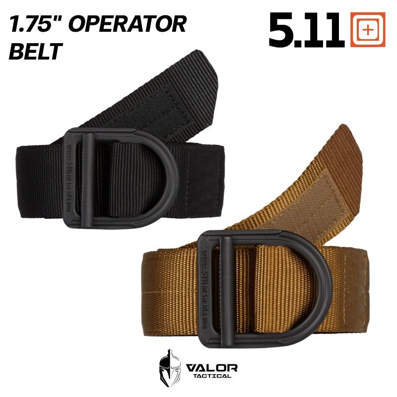 5.11 Operator 1.75" Belt เข็มขัดผู้ชาย ผ้าไนลอน หัวเข็มขัดสแตนเลส แข็งแรง เข็มขัดยุทธวิธี tactical