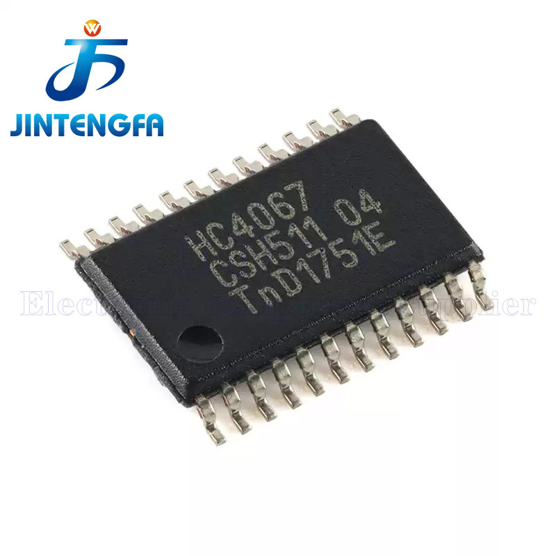 10PCS 74HC4067PW 74HC4067 HC4067 TSSOP-24 16-Channel Analog Multiplexer/degradxer SMD IC