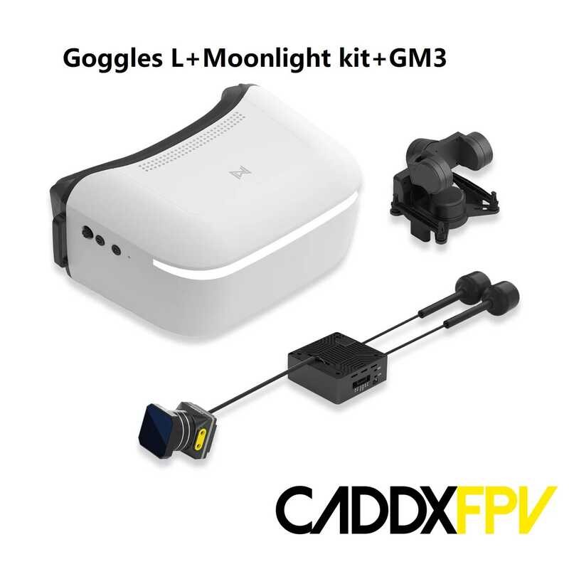 ❃ Caddx Walnail Avatar HD Goggles L+Walnail Moonlight Kit 4K/60Fps FOV 160 ° รองรับชุดติดตา