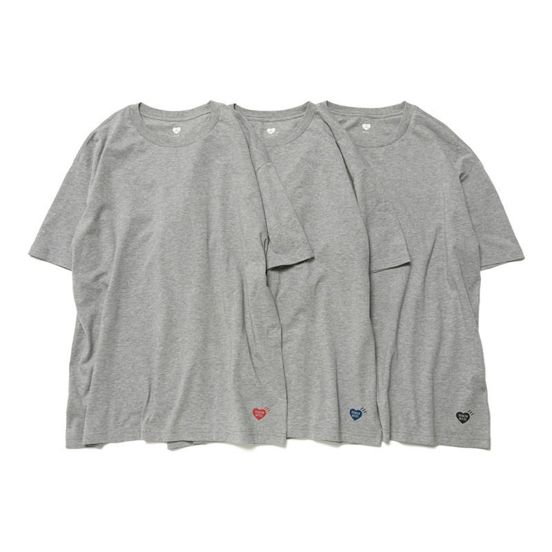 ♞,♘PreOrder  เสื้อยืด Human Made 3-PACK T-SHIRT ของแท้ นำเข้าจากญี่ปุ่น RCX