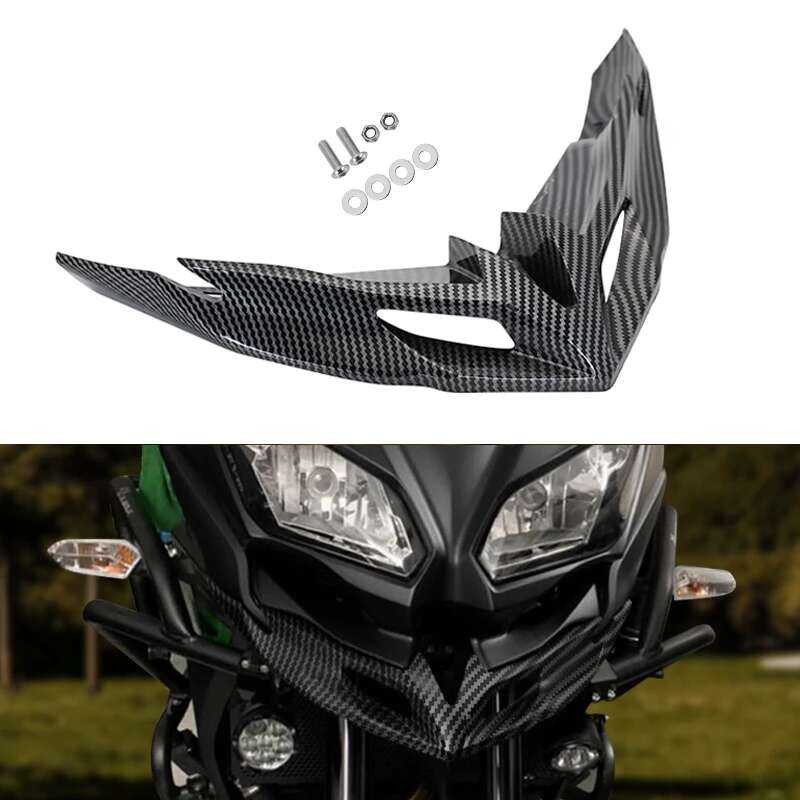 Kawasaki ฝาครอบขยายจมูกล้อหน้าสำหรับ Versys650 Versys 650 KLE650 LE650E ปี 2015-2021
