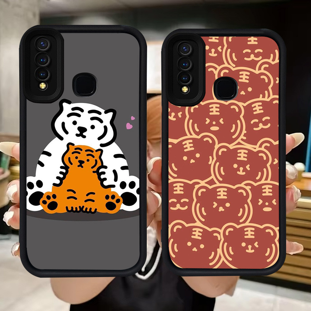Q57 Tiger soft Casing สําหรับ VIVO Y30 Y50 Y19 V9 Y95 Y93 Y12 Y91 Y30i Y15 Y17 Z1 Pro Y91C