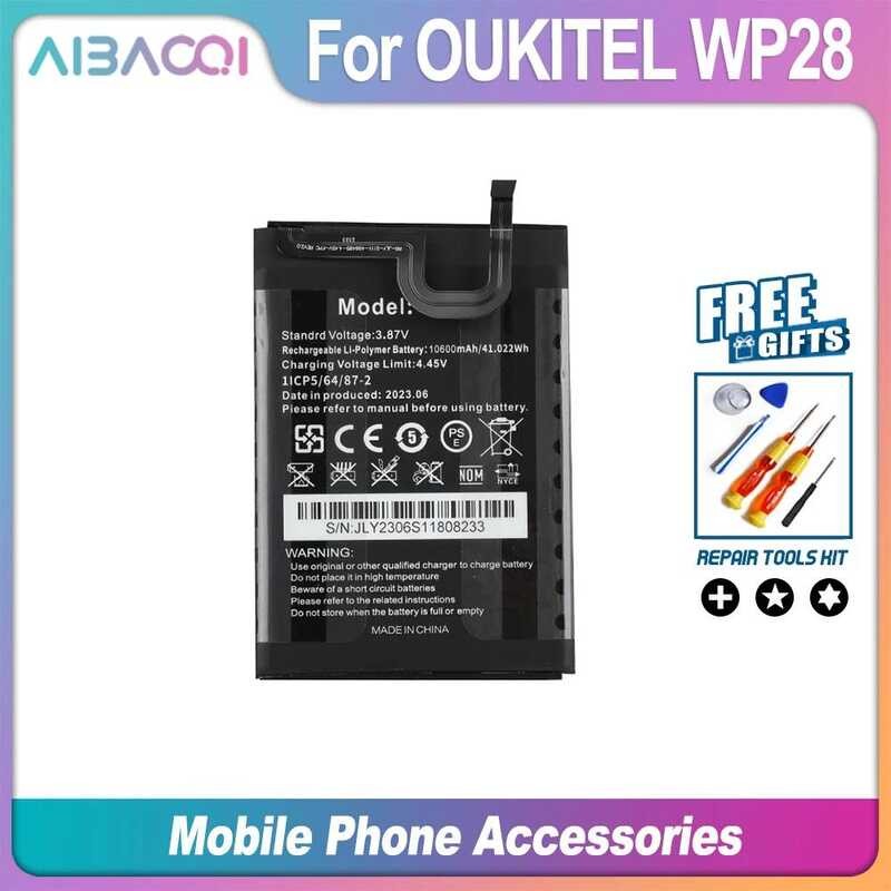 ▥ Aibaoqi แบตเตอรี่ Wp28 Oukitel ของแท้ของใหม่ความจุสูง10600mah แบตเตอรี่สำรอง S118พร้อมเครื่อง