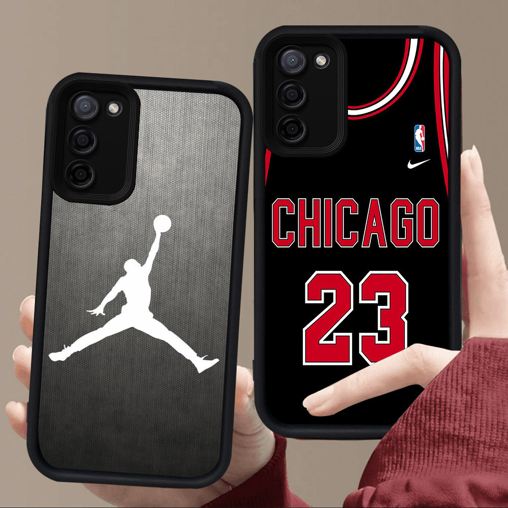 E9 ตะกร้า 23 สําหรับซิลิโคนสีดํา Samsung A51 A71 J6 M02S A02S A02 F02S M02 A03 Core J4 Plus A31 A03S