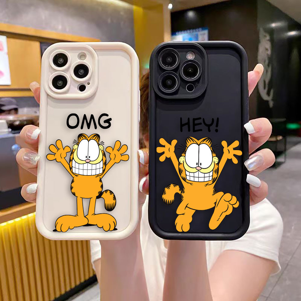 OMG การ์ตูน Garfield Cat Cover เคสโทรศัพท์สําหรับ Redmi NOTE 7 8 9 A1 A2 A3 A5 9 9A 9i 9AT 9C 10A 9T