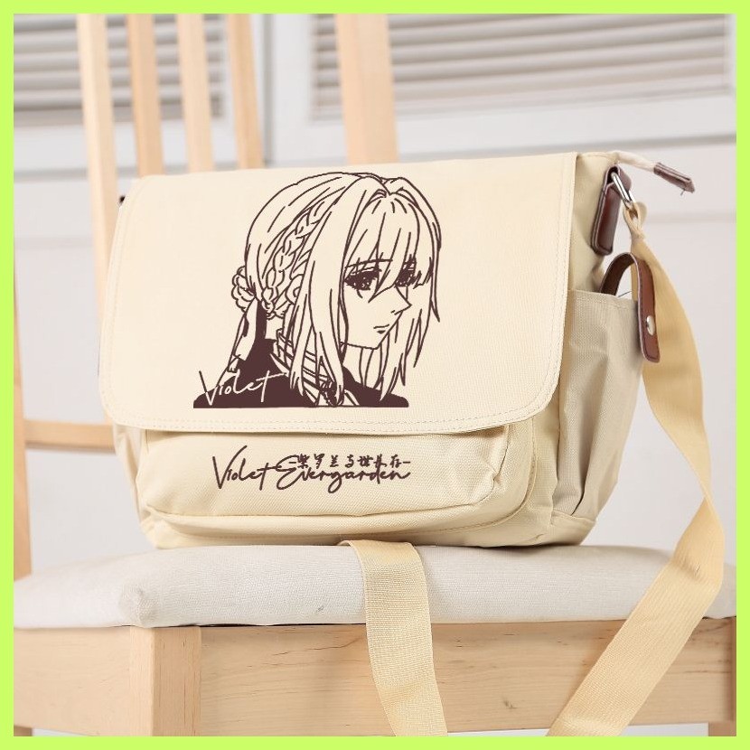 Messenger กระเป๋า Violet Evergarden Violet Evergarden สินค้า Violet Evergarden พัดลมอะนิเมะกระเป๋าสะ