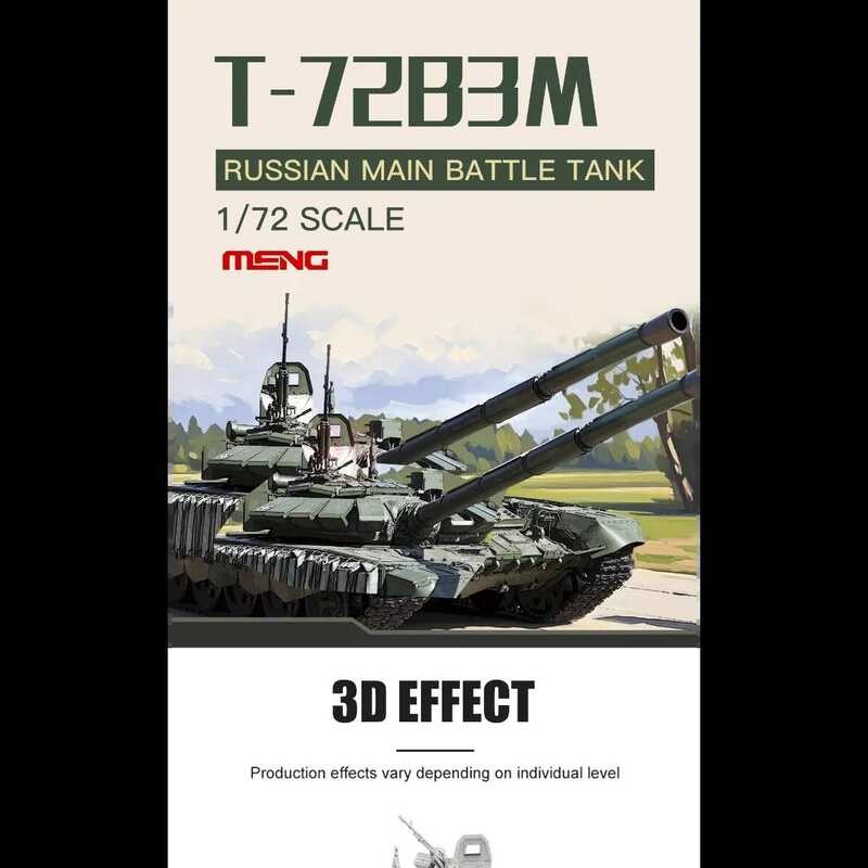 Rapid Transportation Russian T-72B3m Main Battle Tank MENG Plastic Assembled Tank Model Kit MENG 72