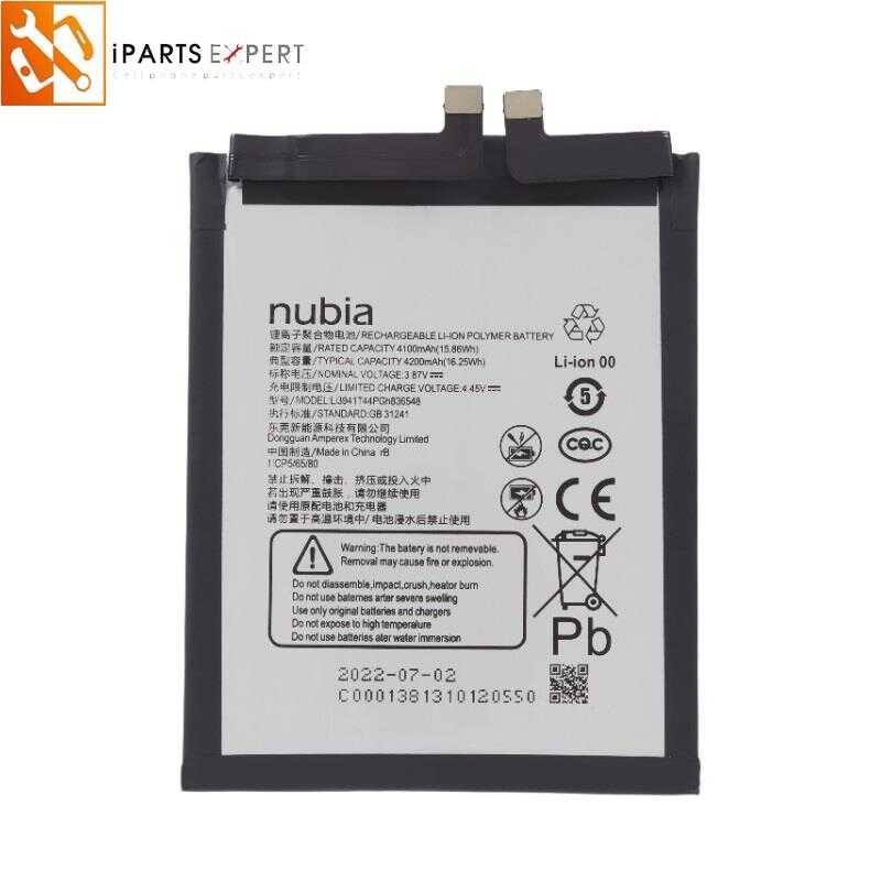 ❤ IPARTSEXPERT For ZTE Nubia Red Magic 6R 3.85V 4100Mah Rechargeable Li-Polymer Assembly Part (