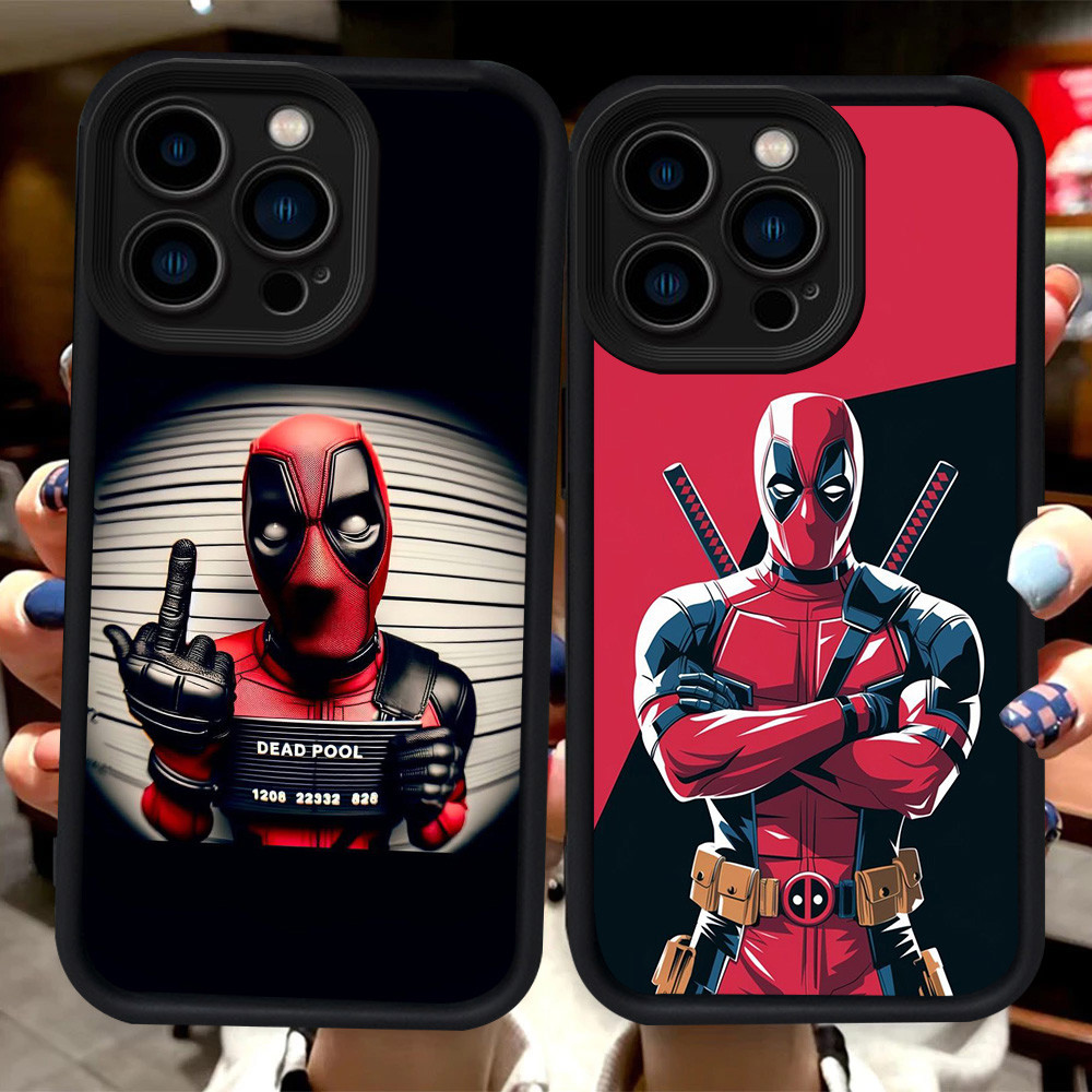 H70 เคส Deadpool สําหรับ iPhone 11 8 7 14 12 13 Pro Max Plus