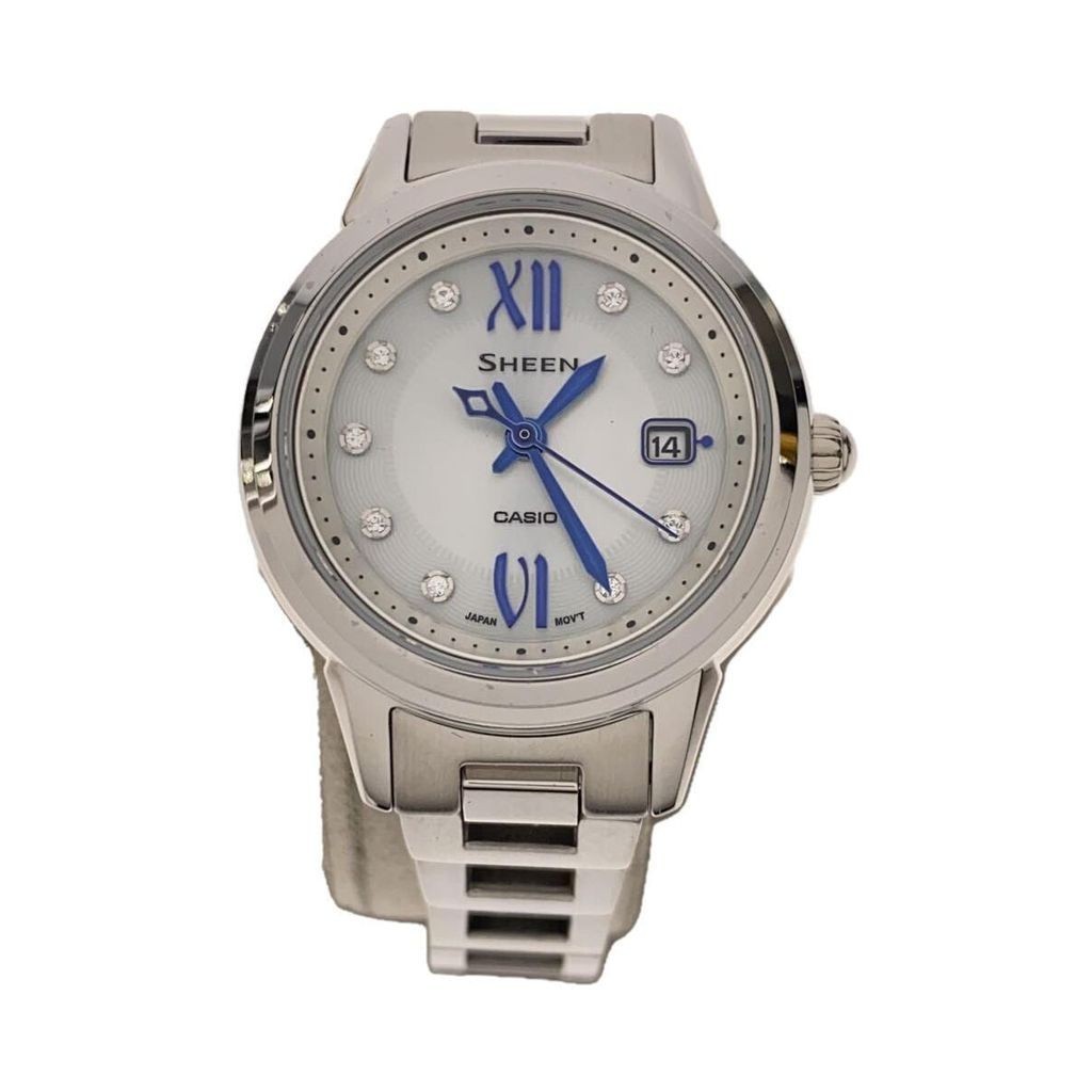 CASIO Wrist Watch Sheen Women's Solar Analog Direct from Japan Secondhand