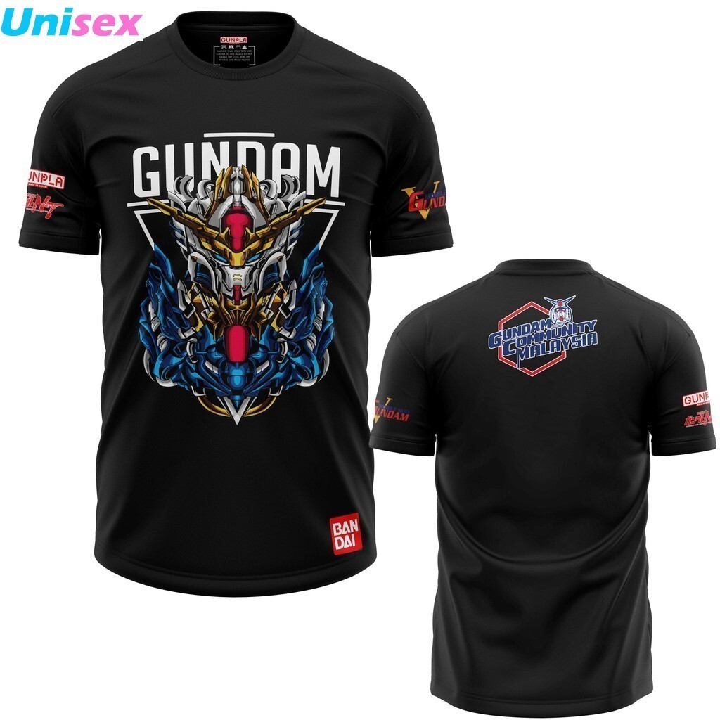 Baju Gundam Kepala Tee Gred เสื้อยืดแขนสั้นคอกลมระดับพรีเมียม