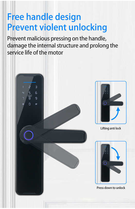 ❤ E Life Store Wifi Electronic Door With Tuya APP Remotely/Biometric Fingerprint/Smart Card /P