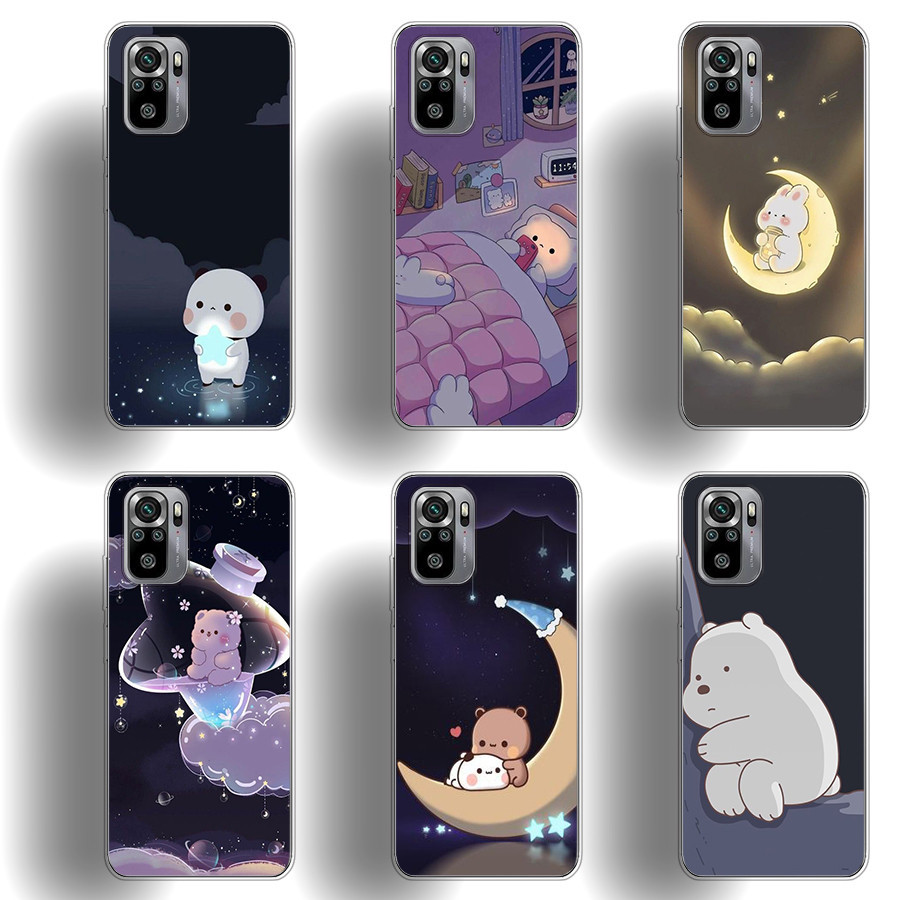 เหมาะสําหรับ Xiaomi Redmi Note 10 5G 10pro 10proMax 10s เคสโทรศัพท์ TPU นิ่มปุ่มเคลือบด้วยไฟฟ้าเปลือกป้องกันดูดซับแรงกระแทก