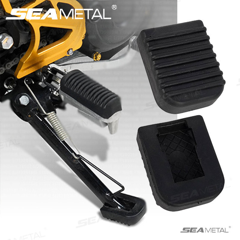 Seametal ที่วางเท้ามอเตอร์ไซค์แผ่นยางนุ่ม แผ่นรองรับ ป้องกันการลื่นไถล ขยายฐานรถจักรยานยนต์พักเท้าจักรยาน