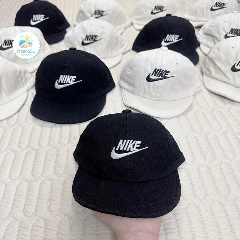 หมวกแก๊ปปักลายโลโก้ Nike สําหรับเด็กสุดขีด หมวก le หมวกแก๊ปมีสไตล์สําหรับเด็กที่จะออกไปข้างนอกไปโรง