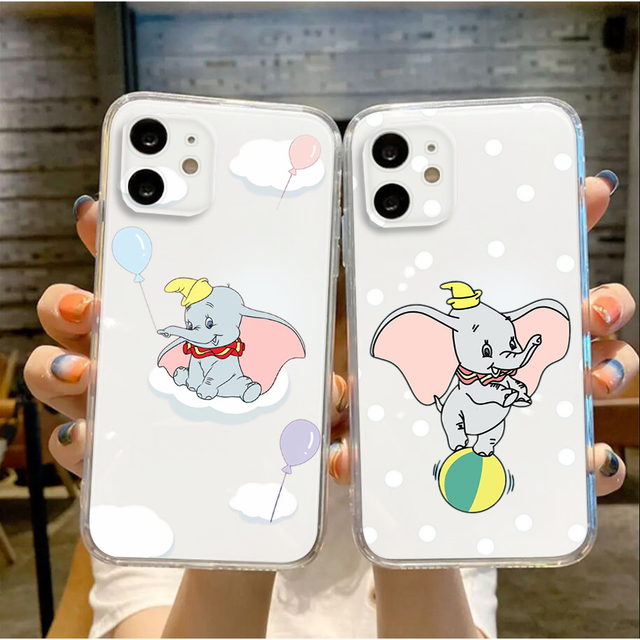 Iphone 5 5S SE 6 6s 7 8 X XS XR 11 12 13 Mini 14 Plus 15 16 Pro Max Soft Case LK38 Dumbo