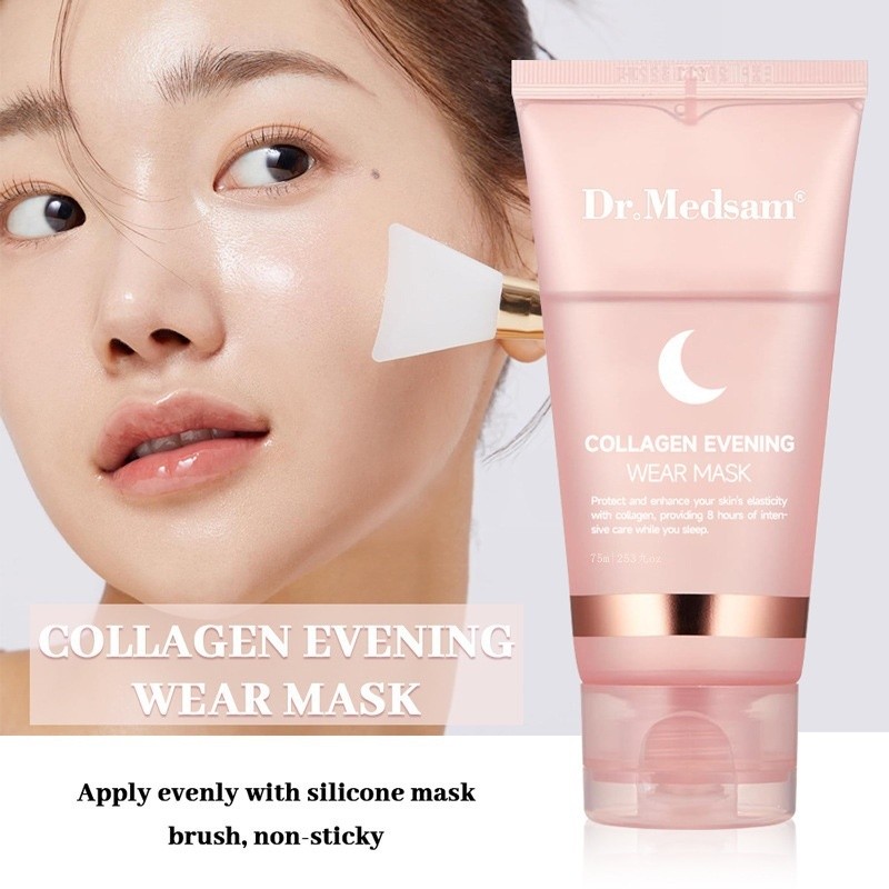 Collagen Sleeping Mask No-Rinse Apply Firming Anti-Wrinkle Good Night Jelly Mask Cross-Border การค้า