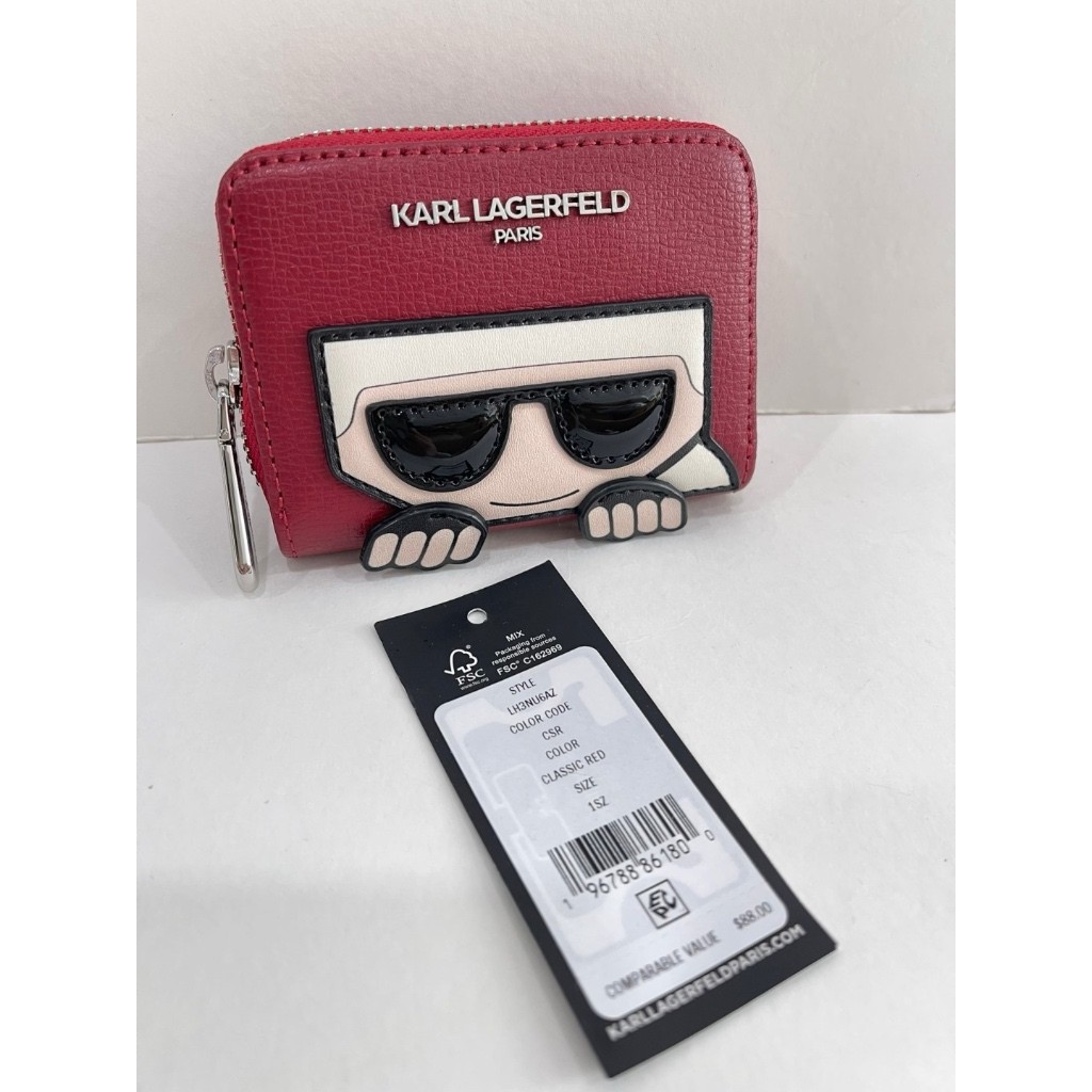 KARL LAGERFELD CARD CASE กระเป๋าใส่บัตร กระเป๋าสตางค์