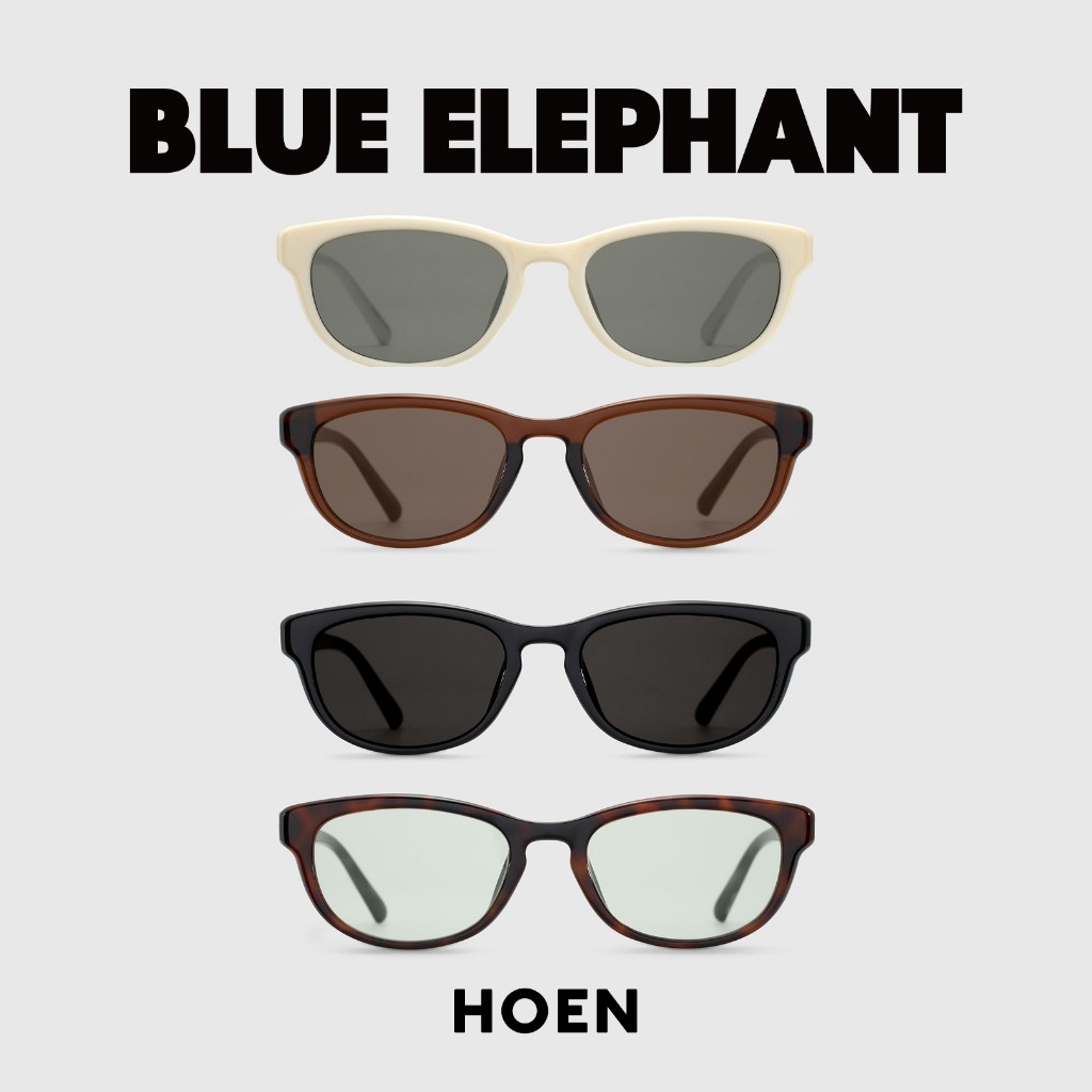 แว่นกันตาแดด BLUE ELEPHANT - HOEN (Black, Brown, Ivory, Leopard)