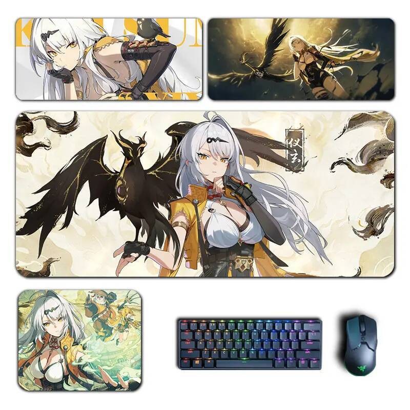 Zzz Yixuan แผ่นรองเมาส์อะนิเมะ Zenless Zone Zero Mousepad แป้นพิมพ์คอมพิวเตอร์ขนาดใหญ่ Padding Pc อุ
