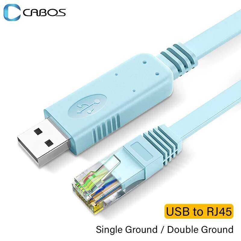 RJ45 อะแดปเตอร์อนุกรม RS232 สำหรับคอมพิวเตอร์แล็ปท็อป เราเตอร์ Cisco USB RJ 45 8P8C สายแปลงคอนโซล 1.